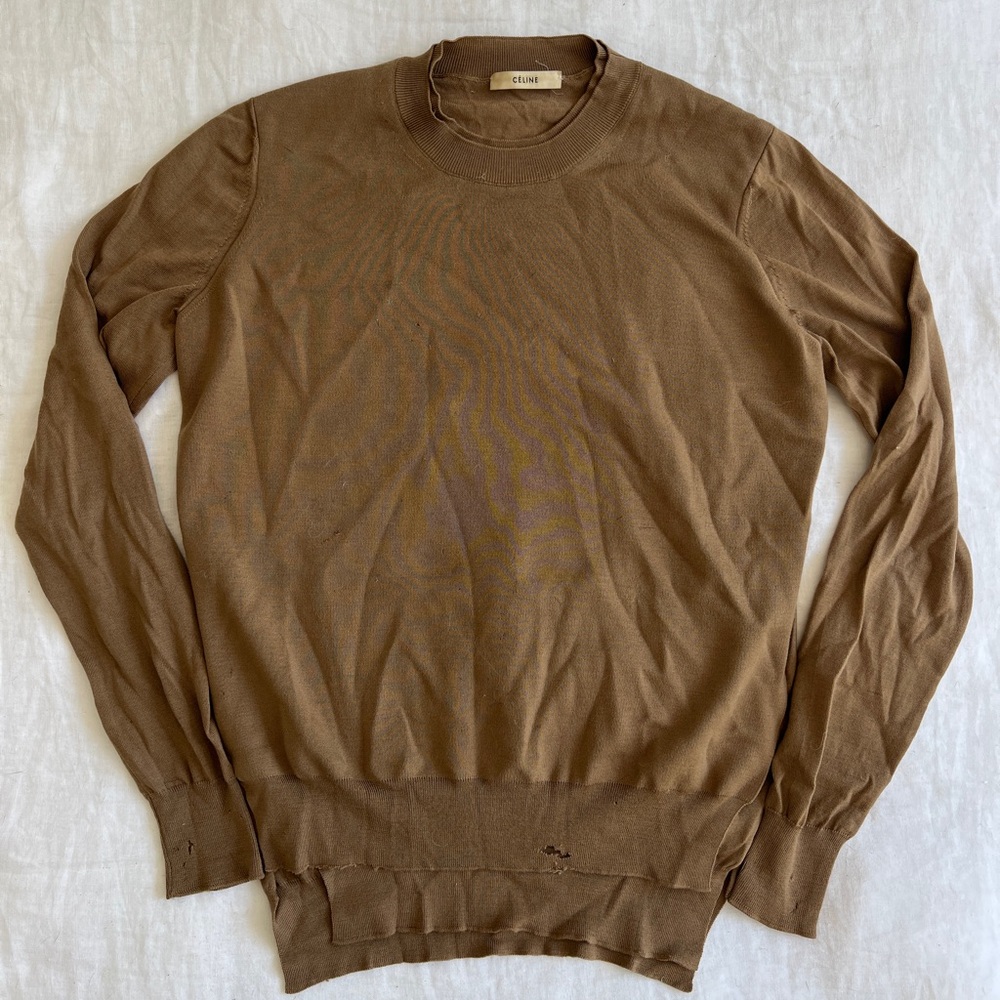 Celine Classic Tan Turtleneck Sweater